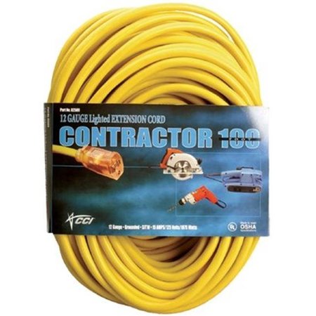 WOODS WIRE Woods Wire 172-02588-0002 50 Ft Yellow Vinyl Extension Cord With Lighted End 172-02588-0002